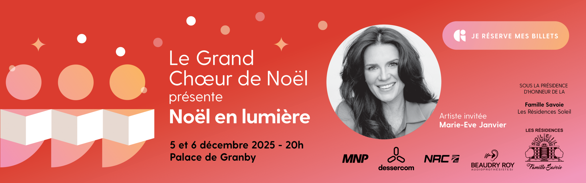Grand Choeur de Noël Fondation du CHG Marie-Eve Janvier Fonds Placide Rodrigue et Fonds Louis-Philippe Janvier Cancérologie