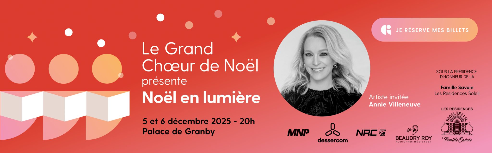 Grand Choeur de Noël Fondation du CHG Marie-Eve Janvier Fonds Placide Rodrigue et Fonds Louis-Philippe Janvier Cancérologie