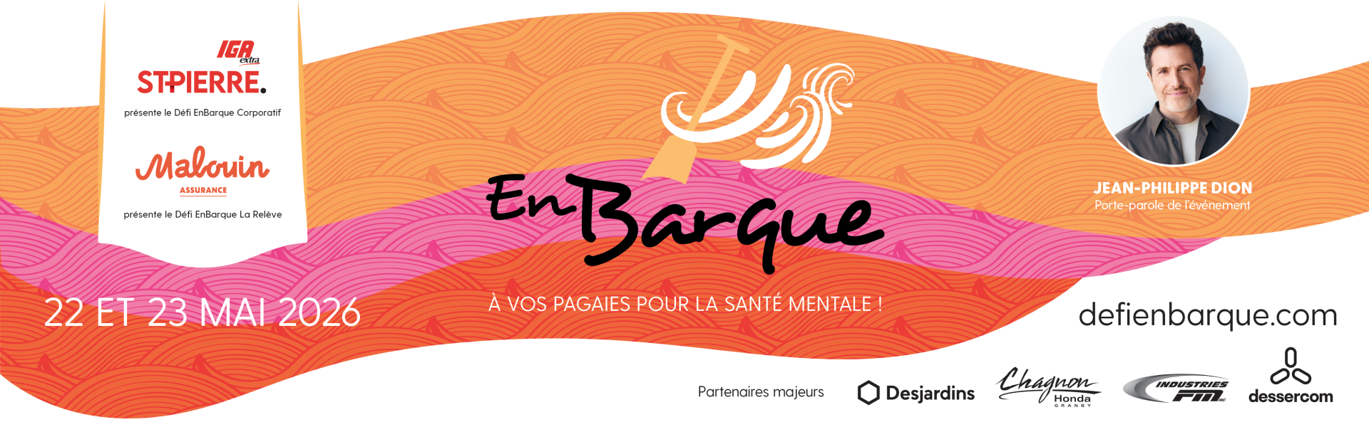 Défi EnBarque Fondation du CHG Santé mentale Granby course de bateaux-dragons Jean-Philippe Dion