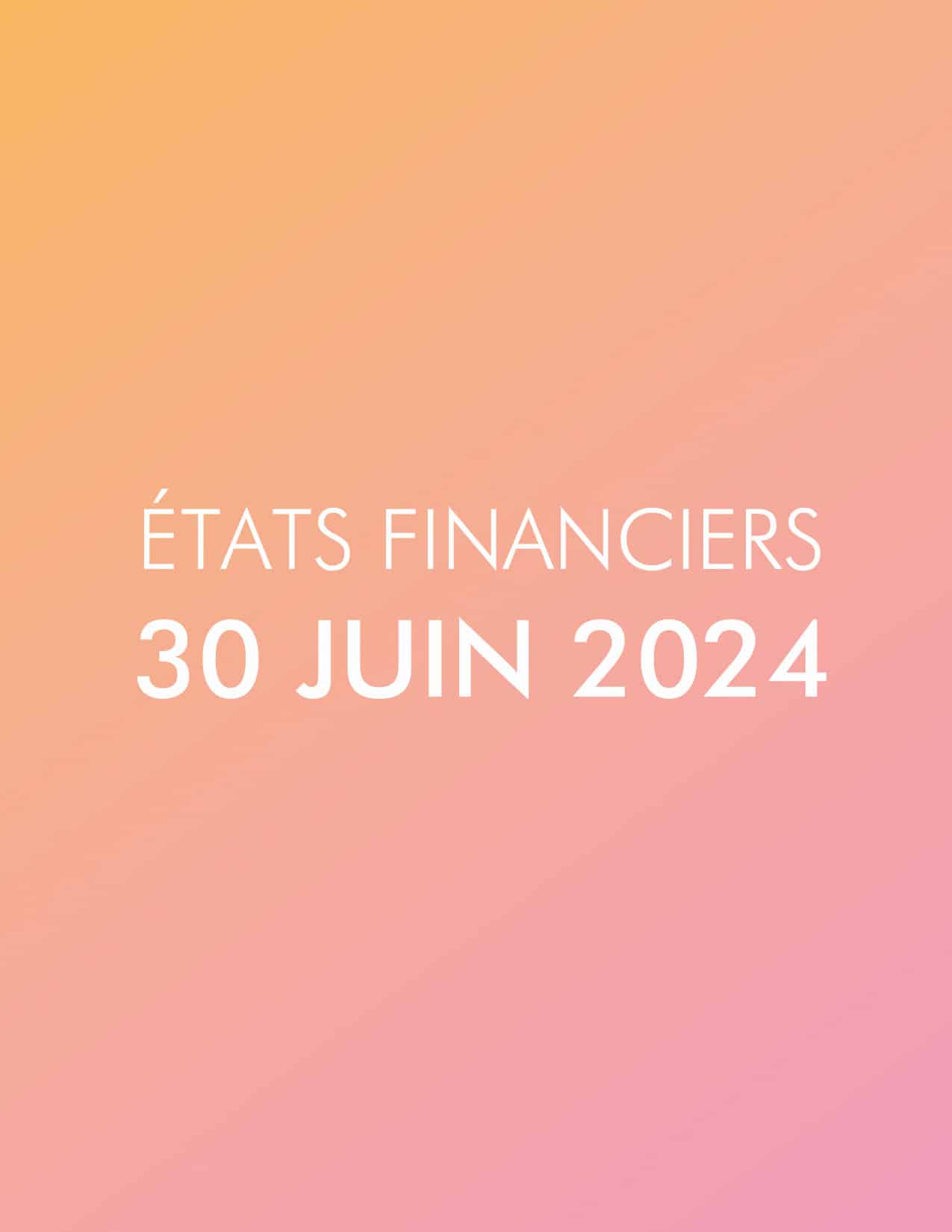 États Financiers 2024 Fondation du CHG